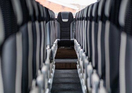Seating on board on a coach